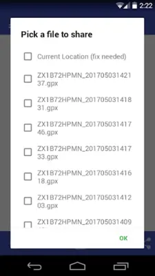 GPXLogger android App screenshot 1